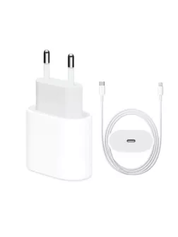 Incarcator compatibil cu Apple, Fast Charger USB-C 20W + Cablu USB-C Lightning A8358 N8-5